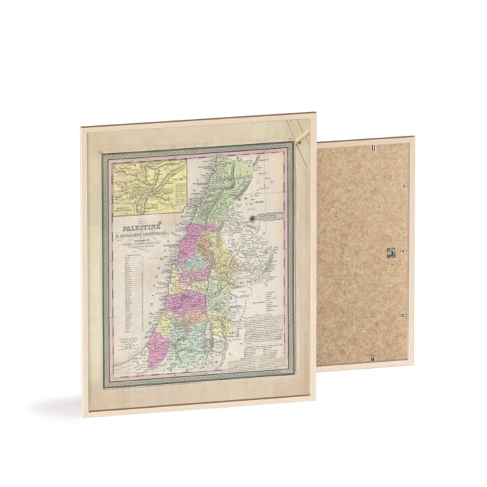 Vintage Kaart van Palestina - Afbeelding 34