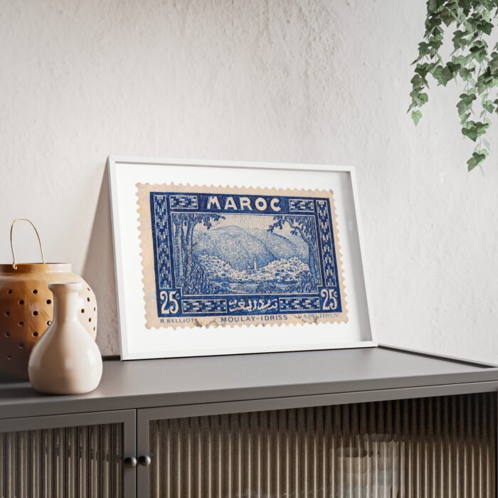 Ingelijste Print - Vintage Stamp Maroc - Afbeelding 19